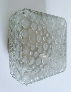 Discount Pamono Vintage Bubble Glass Flush Mount by Erco, 1970s