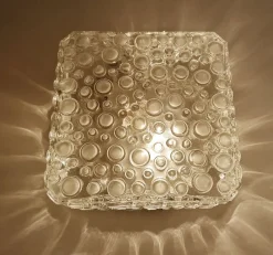 Discount Pamono Vintage Bubble Glass Flush Mount by Erco, 1970s