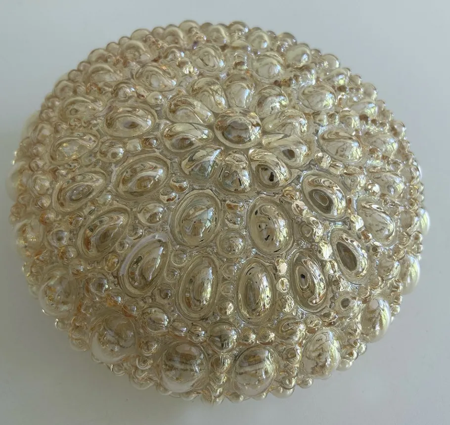 Best Pamono Vintage Bubble Glass Light from Limburg