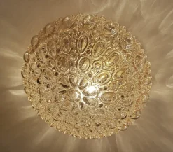 Best Pamono Vintage Bubble Glass Light from Limburg