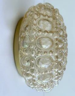 Best Pamono Vintage Bubble Glass Light from Limburg