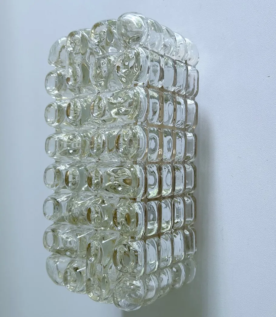 Discount Pamono Vintage Bubble Glass Sconce by Erco, 1960s