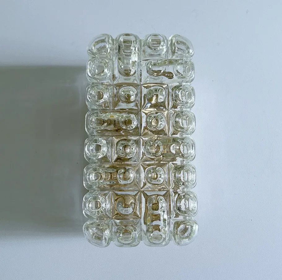 Discount Pamono Vintage Bubble Glass Sconce by Erco, 1960s