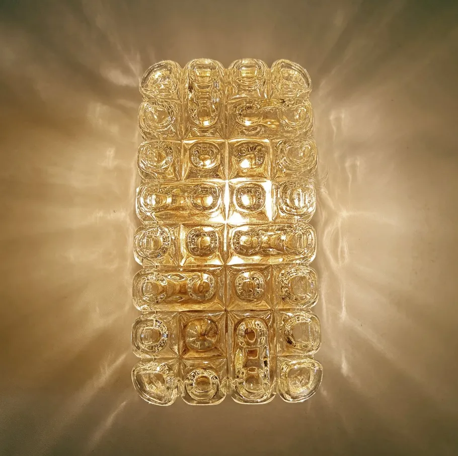 Discount Pamono Vintage Bubble Glass Sconce by Erco, 1960s