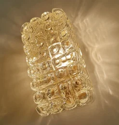 Discount Pamono Vintage Bubble Glass Sconce by Erco, 1960s