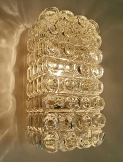 Discount Pamono Vintage Bubble Glass Sconce by Erco, 1960s