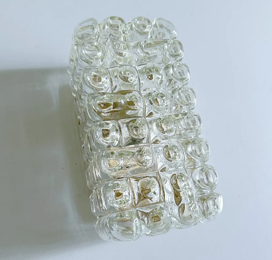 Discount Pamono Vintage Bubble Glass Sconce by Erco, 1960s