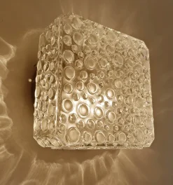 Pamono Vintage Bubble Glass Sconces from Erco, 1960s, Set of 2