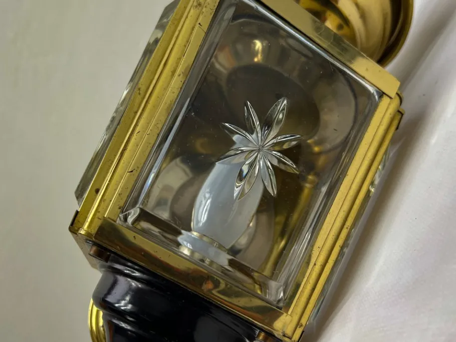 Clearance Pamono Vintage Carriage Lantern Wall Lights, 1950s, Set of 2