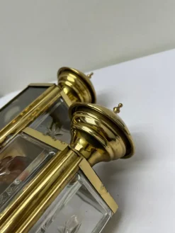 Clearance Pamono Vintage Carriage Lantern Wall Lights, 1950s, Set of 2