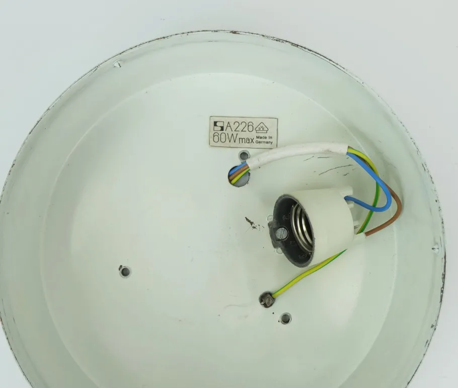 Hot Pamono Vintage Ceiling Lamp in Structured Glass from Staff Leuchten, 1960s