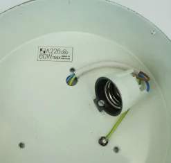 New Pamono Vintage Ceiling Lamp in Structured Glass from Staff Leuchten, 1960s