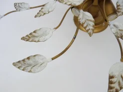 Hot Pamono Vintage Ceiling Light in Gold Metal with Foliage Decoration, 1990s