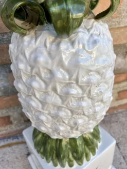 Sale Pamono Vintage Ceramic and Brass Pineapple Table Lamp by R. Costa for Cerámica Artística Costa Bassano