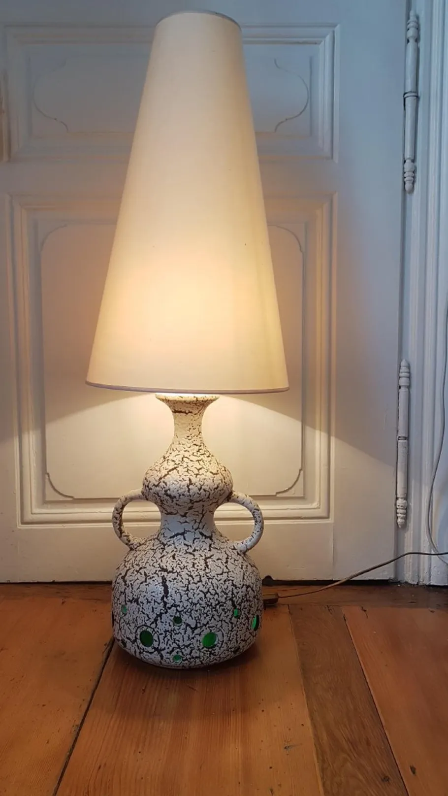 Pamono Vintage Ceramic Fat Lava Floor Lamp