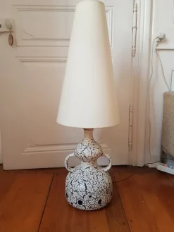 Pamono Vintage Ceramic Fat Lava Floor Lamp