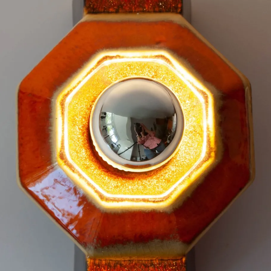 Hot Pamono Vintage Ceramic Sconces attributed to Pan Hustadt Leuchten, 1970s, Set of 4