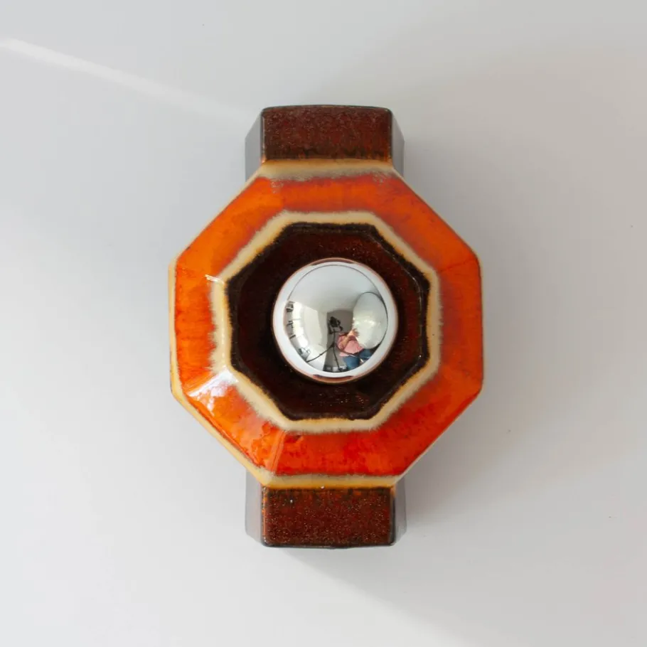 Hot Pamono Vintage Ceramic Sconces attributed to Pan Hustadt Leuchten, 1970s, Set of 4