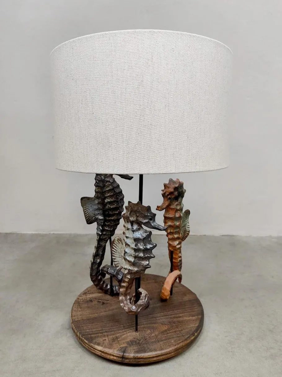 Outlet Pamono Vintage Ceramic Seahorse Table Lamp, 1960s