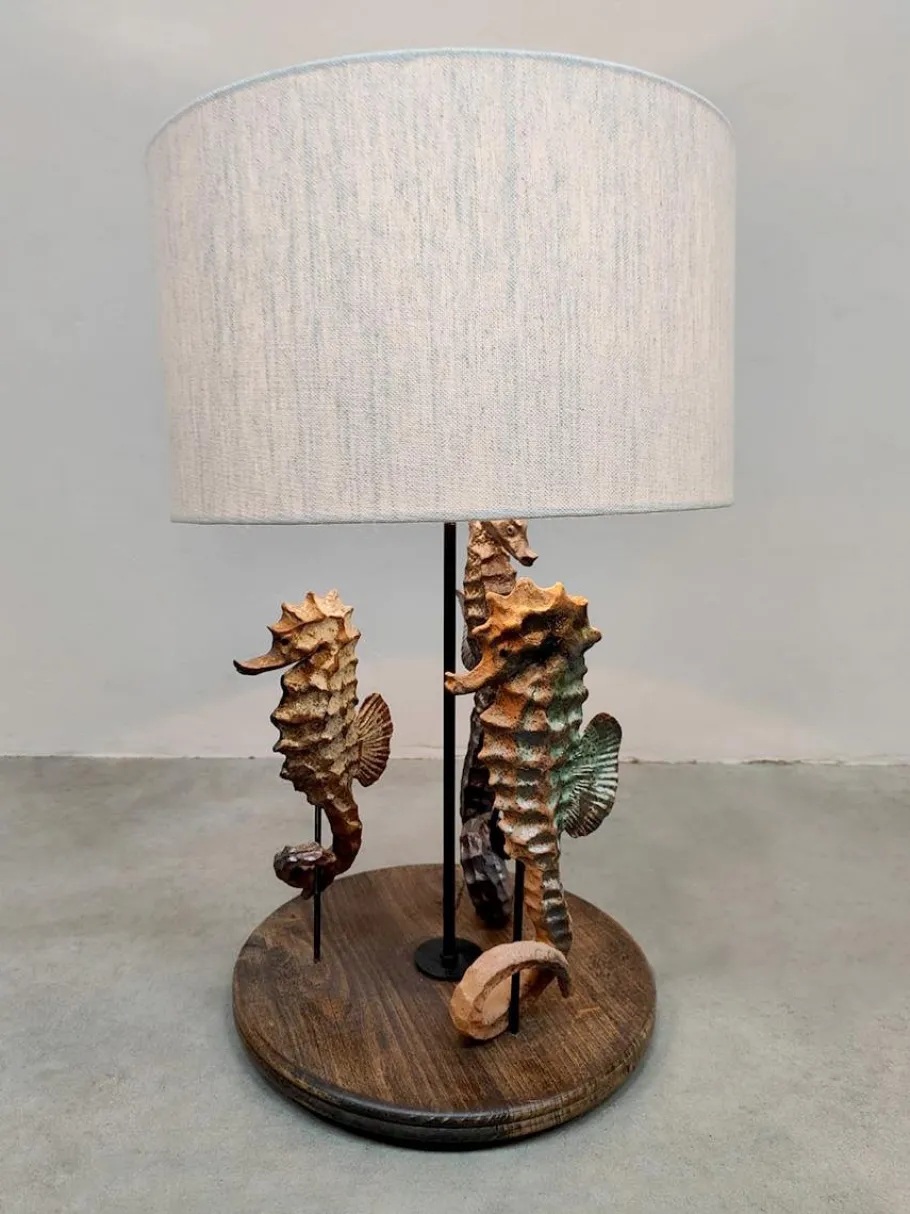 Outlet Pamono Vintage Ceramic Seahorse Table Lamp, 1960s