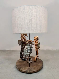 Outlet Pamono Vintage Ceramic Seahorse Table Lamp, 1960s