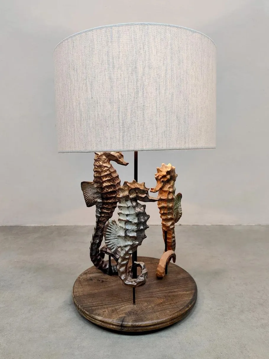 Outlet Pamono Vintage Ceramic Seahorse Table Lamp, 1960s