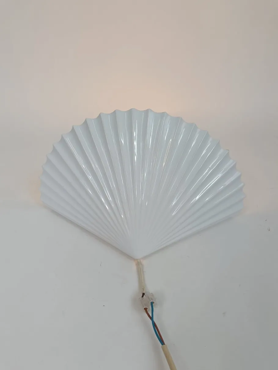 Hot Pamono Vintage Ceramic Shell Wall Lamp, 1970s