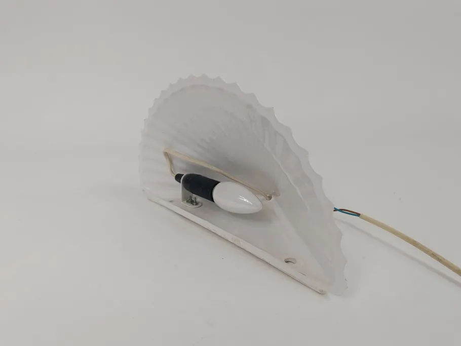 Hot Pamono Vintage Ceramic Shell Wall Lamp, 1970s