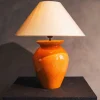 New Pamono Vintage Ceramic Terracotta Table Lamp by Robert Kostka for Kosta