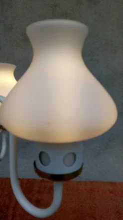 New Pamono Vintage Chandelier & Table Lamp, 1970s, Set of 2