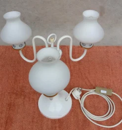 New Pamono Vintage Chandelier & Table Lamp, 1970s, Set of 2