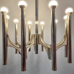Best Pamono Vintage Chandelier by Gaetano Sciolari for Sciolari, 1970s