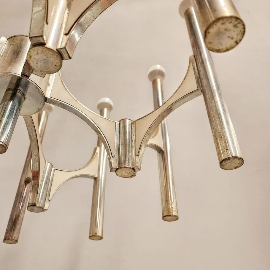 Best Pamono Vintage Chandelier by Gaetano Sciolari for Sciolari, 1970s