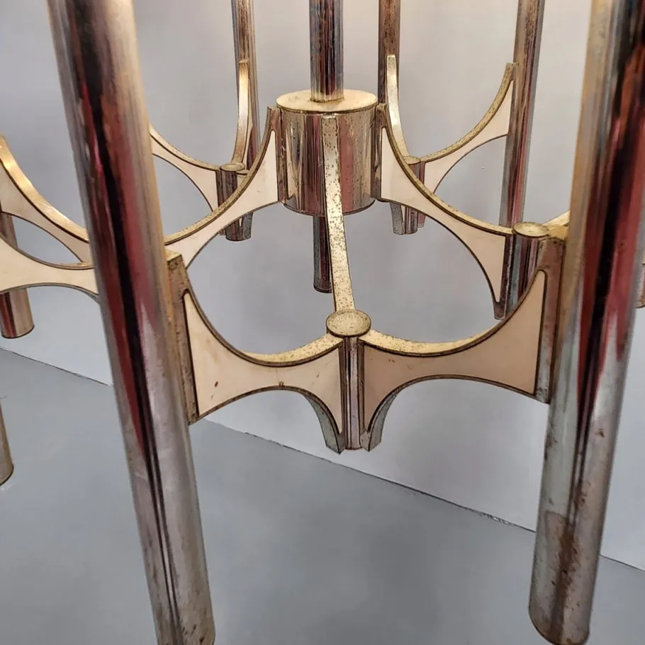 Best Pamono Vintage Chandelier by Gaetano Sciolari for Sciolari, 1970s