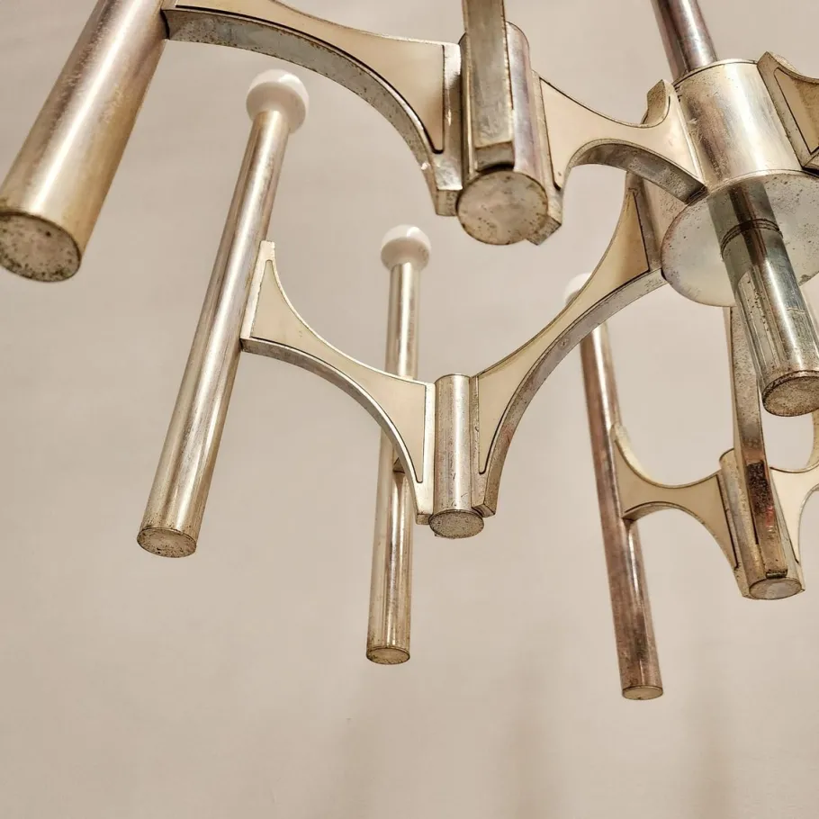 Best Pamono Vintage Chandelier by Gaetano Sciolari for Sciolari, 1970s