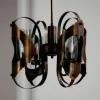 Sale Pamono Vintage Chandelier in Brass and Glass