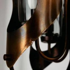 Sale Pamono Vintage Chandelier in Brass and Glass