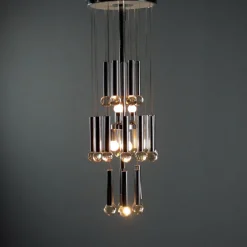 Clearance Pamono Vintage Chandelier in Glass, 1960s