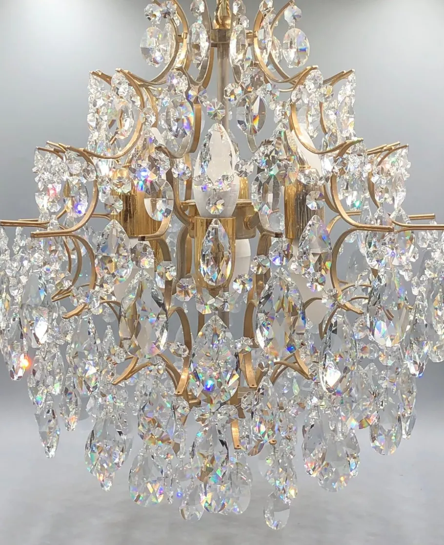 Hot Pamono Vintage Chandelier in Lead Crystal, Italy, 1960s