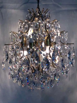 Hot Pamono Vintage Chandelier in Lead Crystal, Italy, 1960s