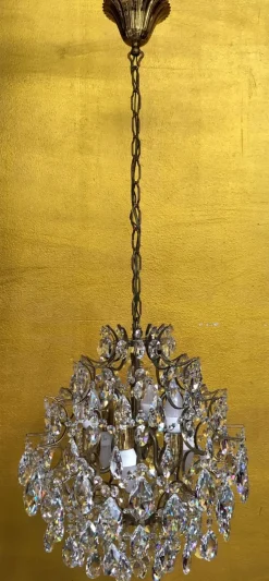 Hot Pamono Vintage Chandelier in Lead Crystal, Italy, 1960s