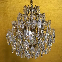 Hot Pamono Vintage Chandelier in Lead Crystal, Italy, 1960s
