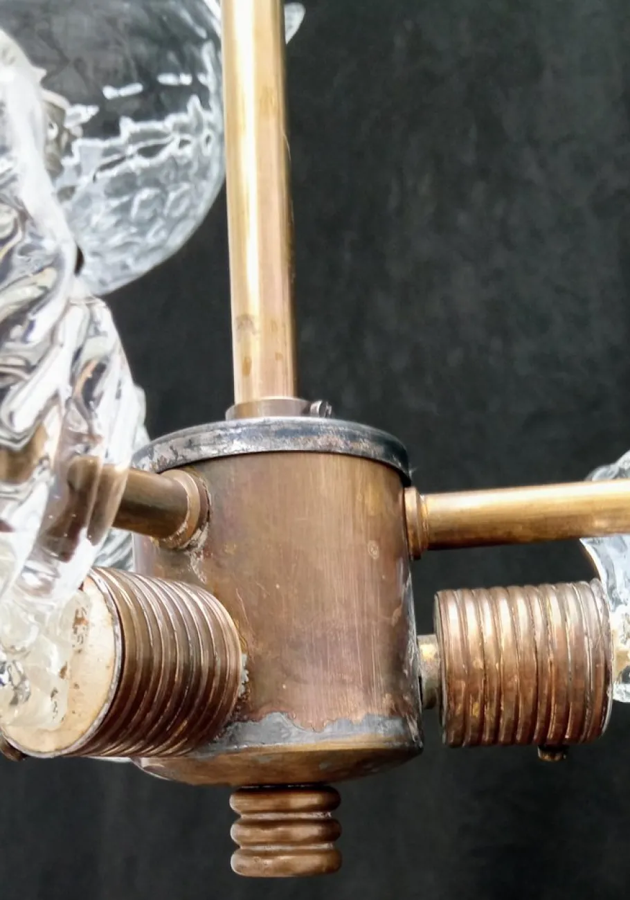 Sale Pamono Vintage Chandelier in Murano Glass, 1940s