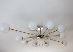 Discount Pamono Vintage Chandelier in the style of Stilnovo, 1970s