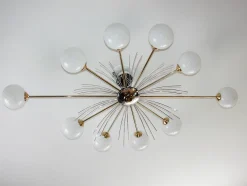Discount Pamono Vintage Chandelier in the style of Stilnovo, 1970s