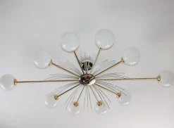Discount Pamono Vintage Chandelier in the style of Stilnovo, 1970s