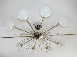 Discount Pamono Vintage Chandelier in the style of Stilnovo, 1970s