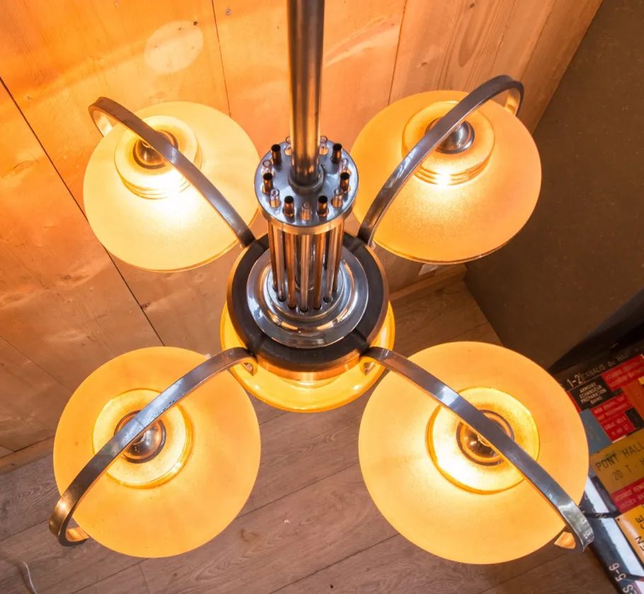 Hot Pamono Vintage Chandelier, 1940s