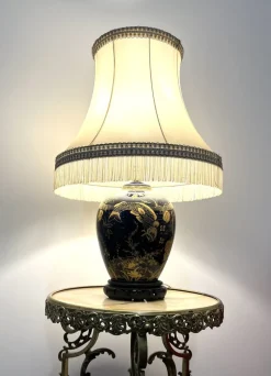 New Pamono Vintage Chinese Porcelain Lamp