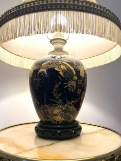 New Pamono Vintage Chinese Porcelain Lamp